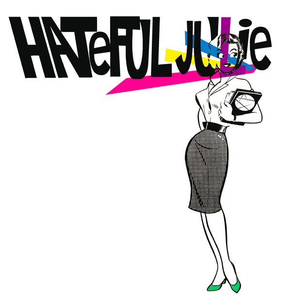 Hateful Julie Hell Girl shirt design